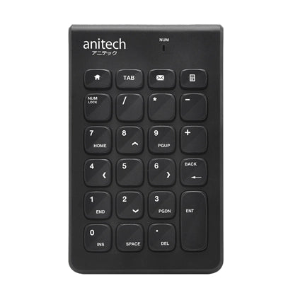 ANITECH คีย์บอร์ดตัวเลขไร้สาย รุ่น N185 สีดำ